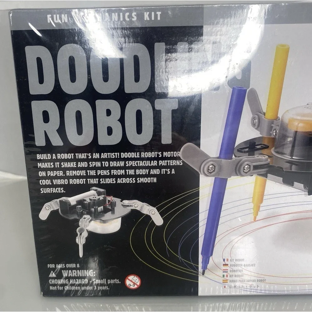 4M Doodling Robot Fun Mechanics Kit Build Art Create